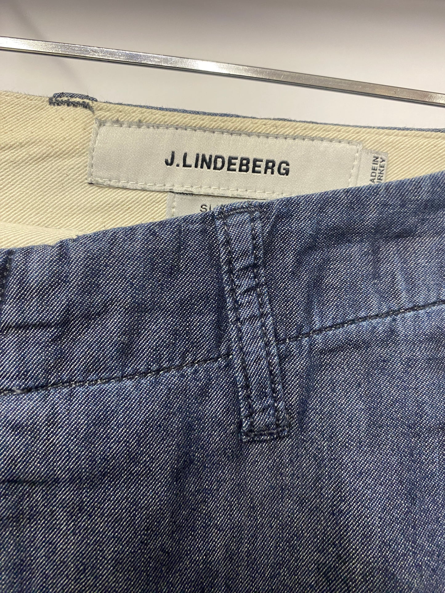 J.Lindeberg Blue Lightweight Men's Trousers Large
