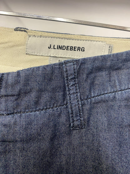 J.Lindeberg Blue Lightweight Men's Trousers Large
