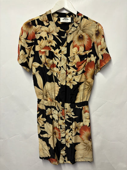 Topshop x Maarten Van Der Horst Floral Silk Shirt Dress 6