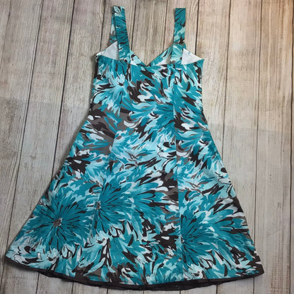 Rocha John Rocha Blue Teal Pattern Dress Size 12