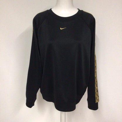 Nike Black & Gold Logo Tape Sweatshirt Size L