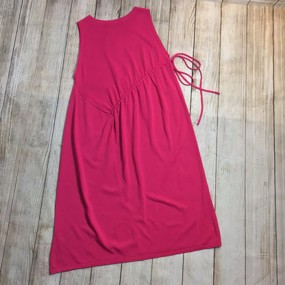 BNWT Zara Dark Pink Drawstring Dress RRP £49.99 Size S