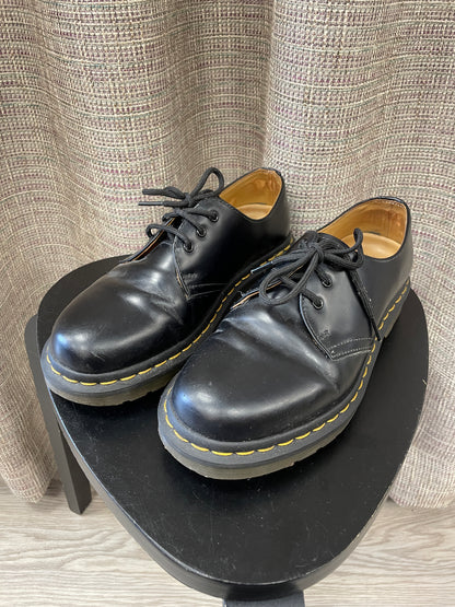 Dr Doc Martens Black Leather Classic Lace Up Shoes UK 5