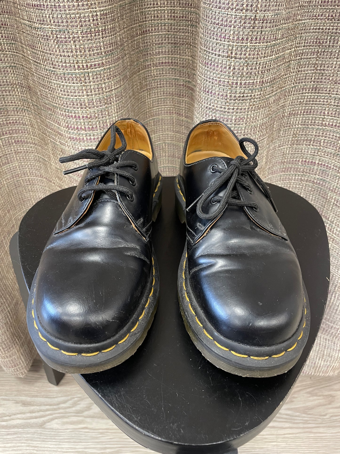 Dr Doc Martens Black Leather Classic Lace Up Shoes UK 5