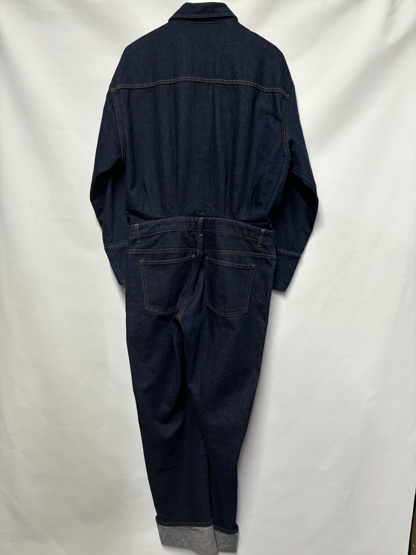 Zara Indigo Denim Jumpsuit Large