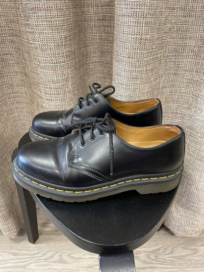 Dr Doc Martens Black Leather Classic Lace Up Shoes UK 5
