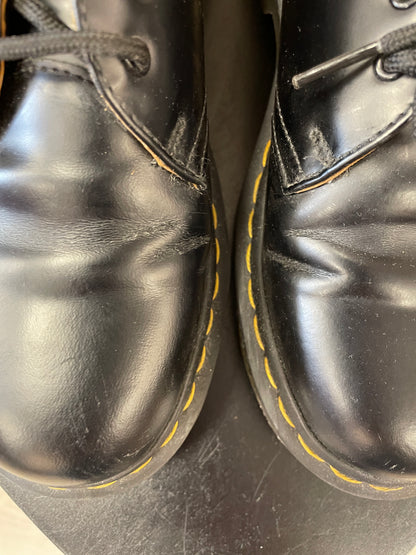 Dr Doc Martens Black Leather Classic Lace Up Shoes UK 5