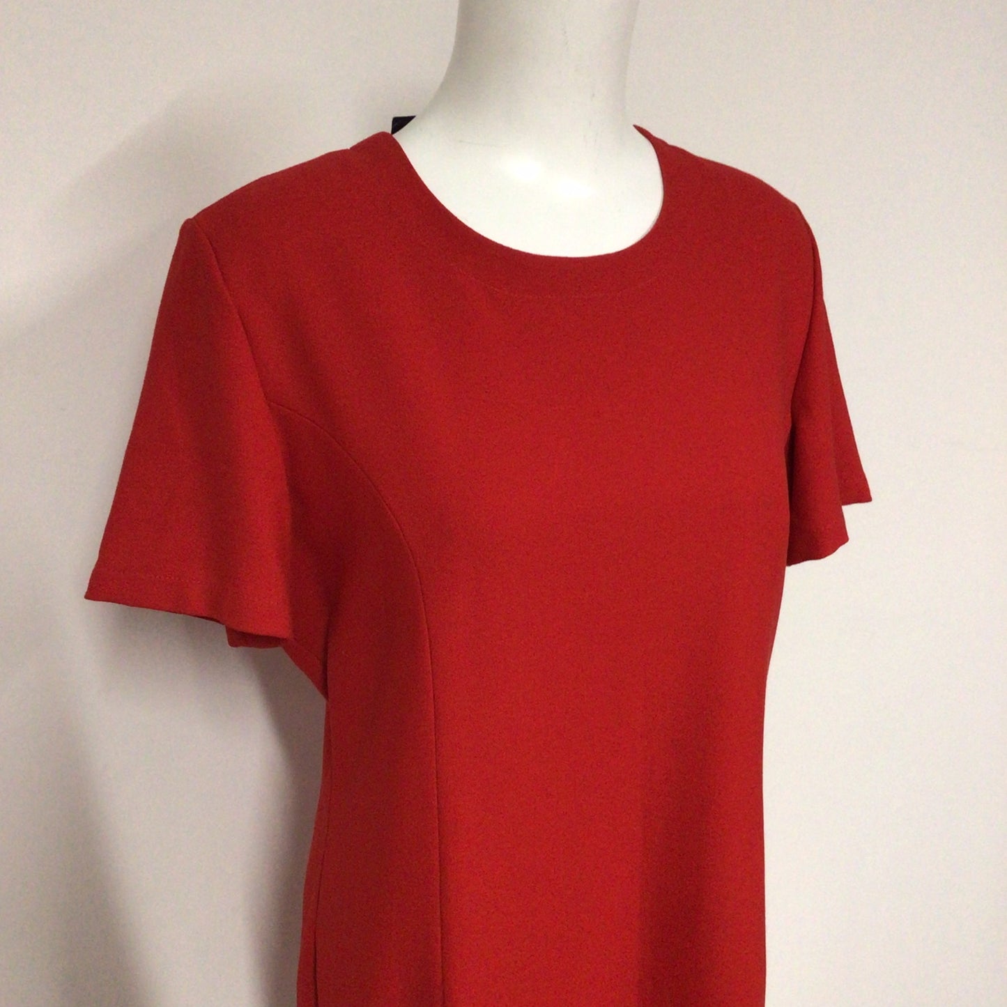 BNWT M&S St Michael Red Short Sleeve Dress Size 16