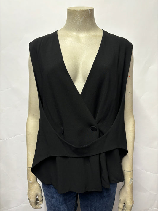 Alexander Wang Black Tuxedo Style Vest Small