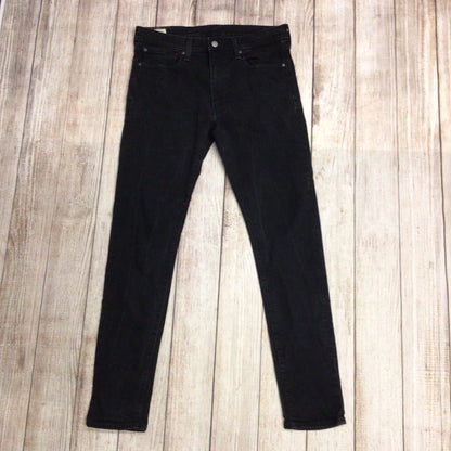 Levi's Black Skinny Taper Cotton Blend Jeans Size W36 L34