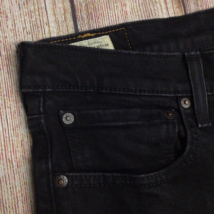 Levi's Black Skinny Taper Cotton Blend Jeans Size W36 L34