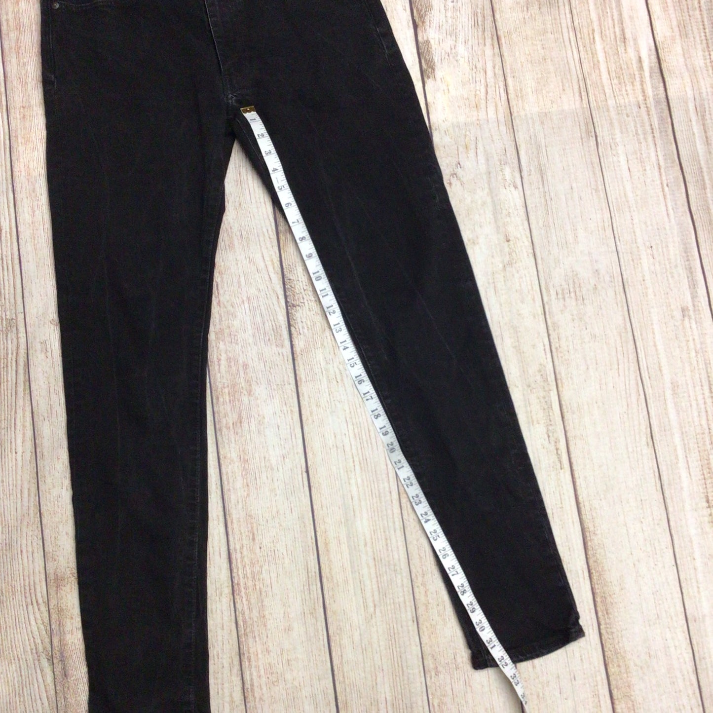 Levi's Black Skinny Taper Cotton Blend Jeans Size W36 L34