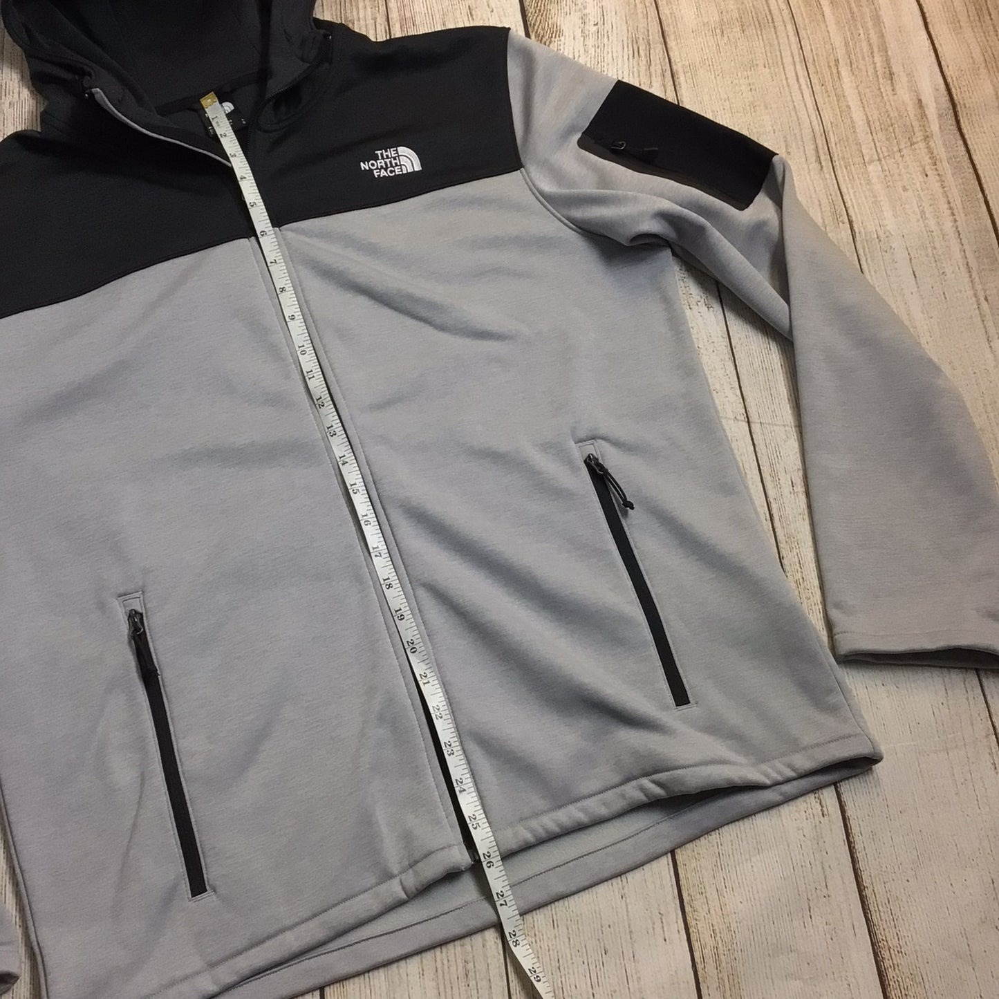 The North Face Black & Grey Zip Up Hoodie Size L