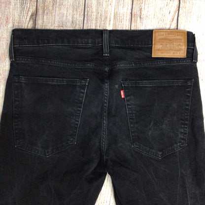 Levi's Black Skinny Taper Cotton Blend Jeans Size W36 L34