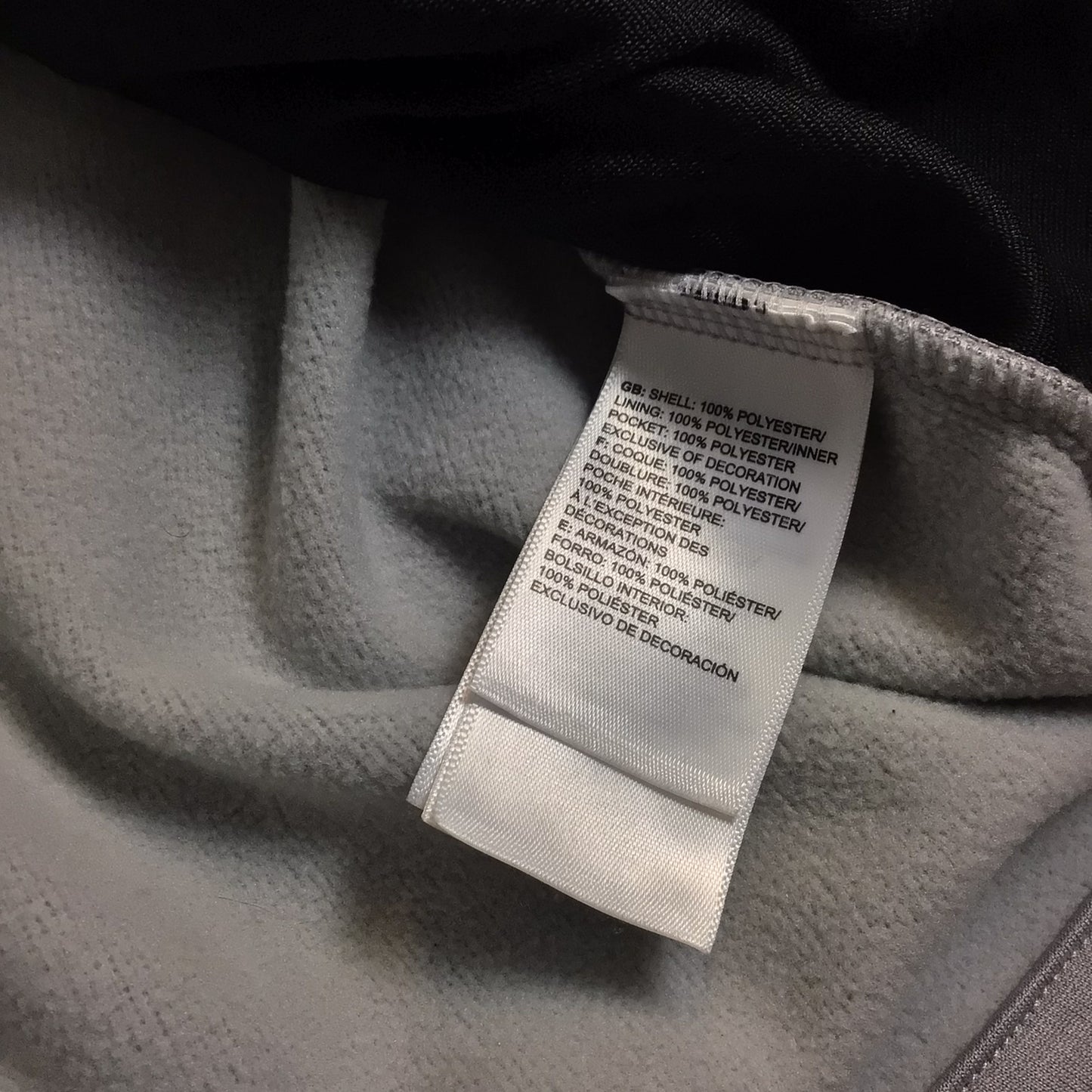 The North Face Black & Grey Zip Up Hoodie Size L