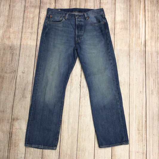 Levi's Blue 501 Straight Leg Jeans Size W34 L30