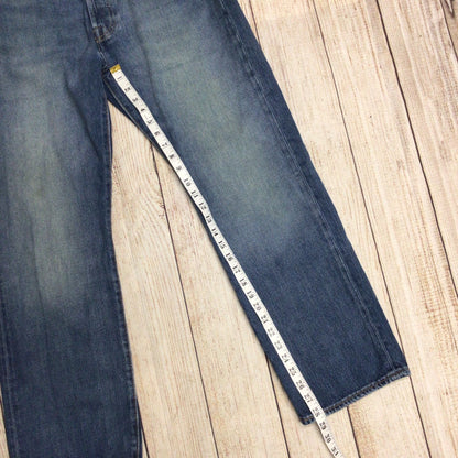 Levi's Blue 501 Straight Leg Jeans Size W34 L30