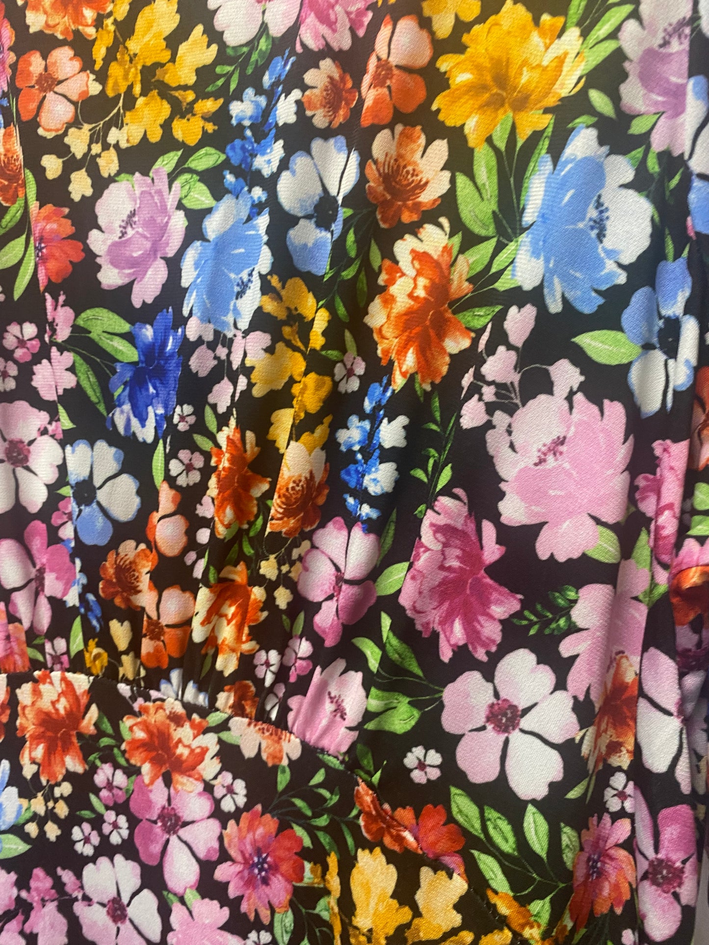 Lipsy Multicoloured Floral Print Midi Dress 16