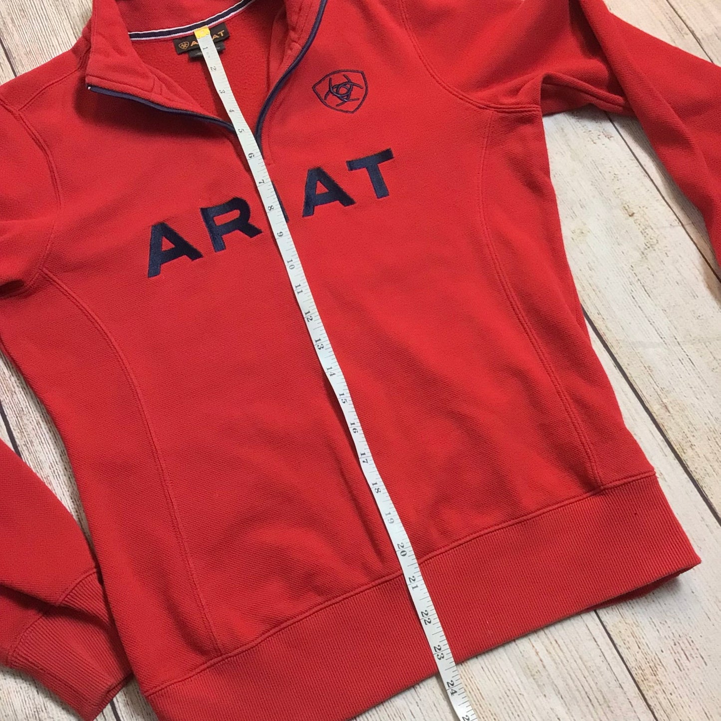 Ariat Red 1/4 Zip Sweatshirt Size M