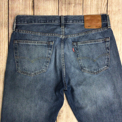 Levi's Blue 501 Straight Leg Jeans Size W34 L30