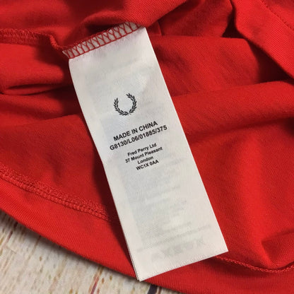 BNWT Fred Perry Red Cherry Bomb T Shirt Size UK 6