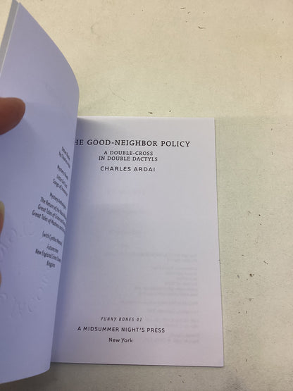 The Good-Neighbor Policy A Double Cross In Double Dactyls Charles Ardai