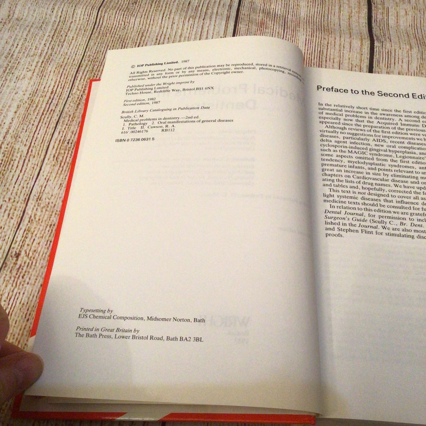 Medical Problems in Dentistry by C. Sculls & RA Carson (2nd Edition, 1987)