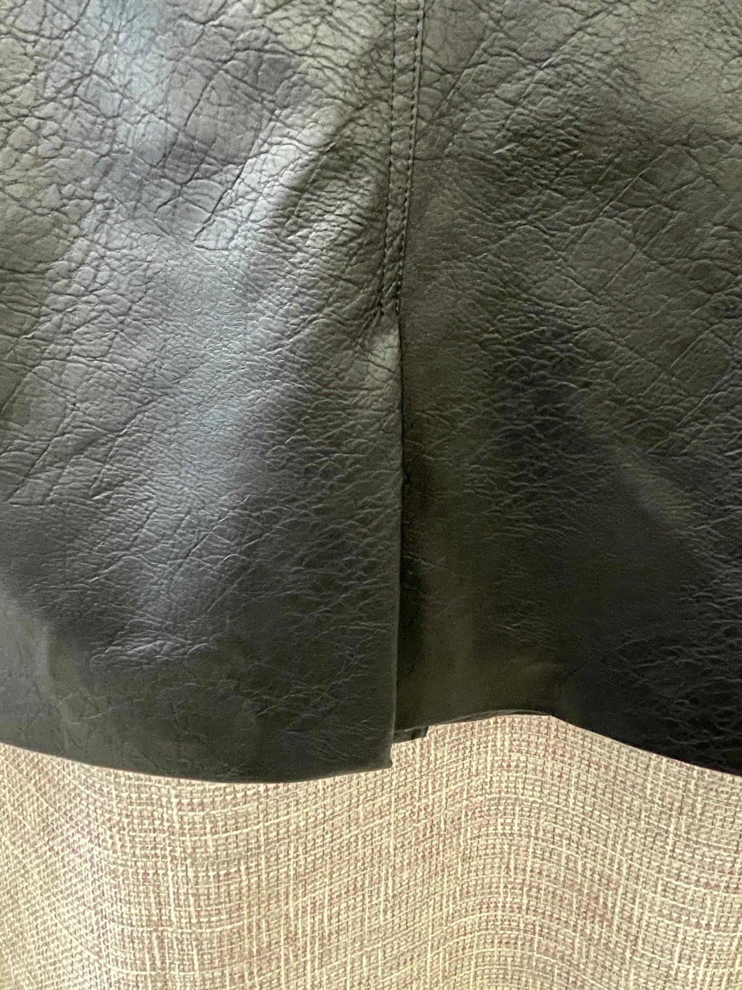 M&S Marks & Spencer New with Tags Black Faux Leather Blazer Style Jacket 10