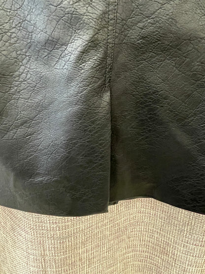 M&S Marks & Spencer New with Tags Black Faux Leather Blazer Style Jacket 10