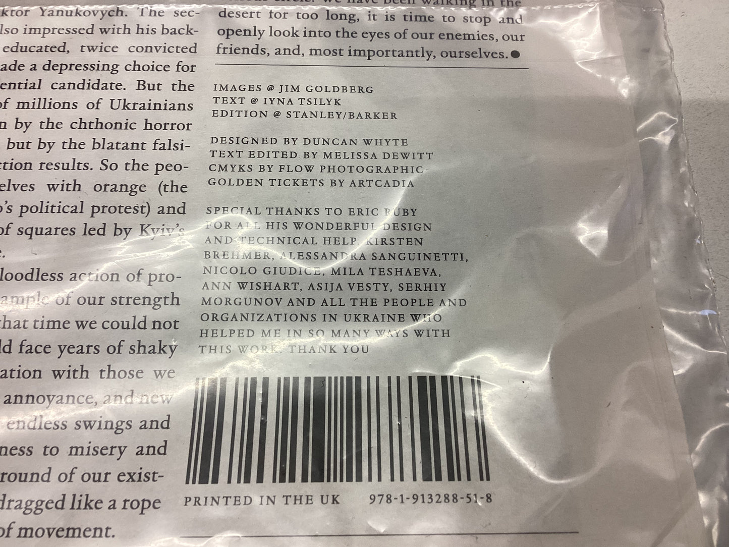 Another life Photographs Jim Goldberg Words Iryna Published By Stanley/Barker 2022