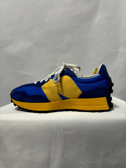 New Balance MS327  Blue and Yellow Retro Runner Trainers 7.5