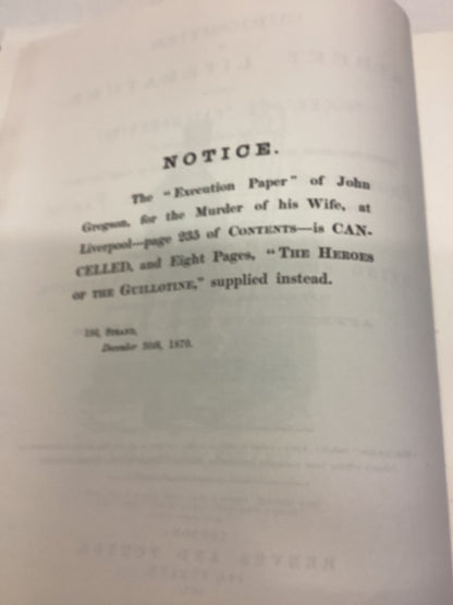 Curiosities of Street Literature Charles Hindley