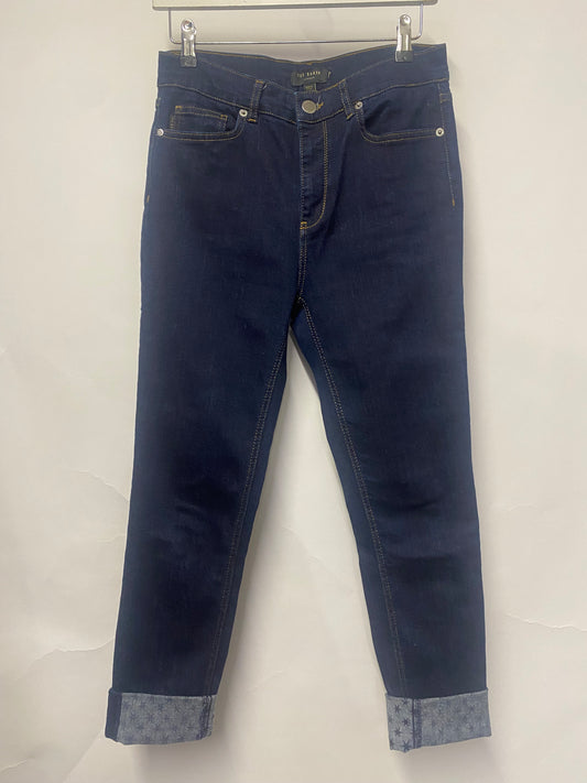 Ted Baker Indigo Contrast Hem Jeans W28