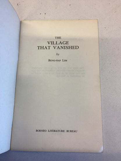 The Village That Vanished Beng-Hap Lim Borneo Literature Byreau