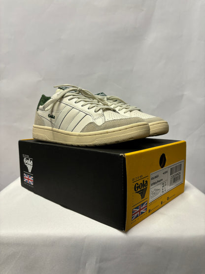 Gola Classic Eagle Off-white and Evergreen Trainers 4