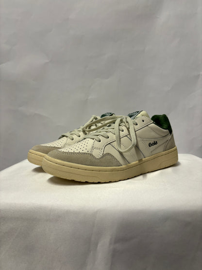 Gola Classic Eagle Off-white and Evergreen Trainers 4