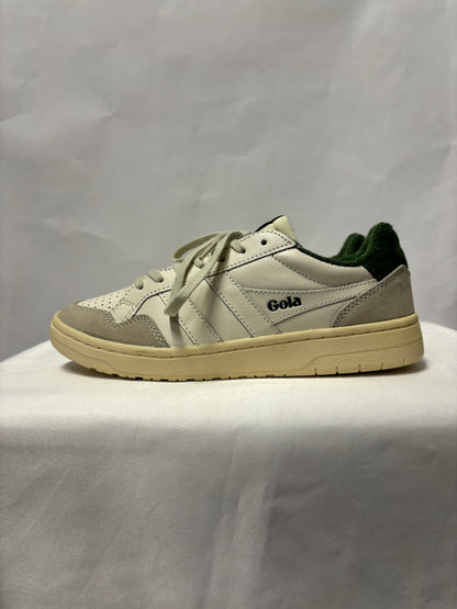 Gola Classic Eagle Off-white and Evergreen Trainers 4