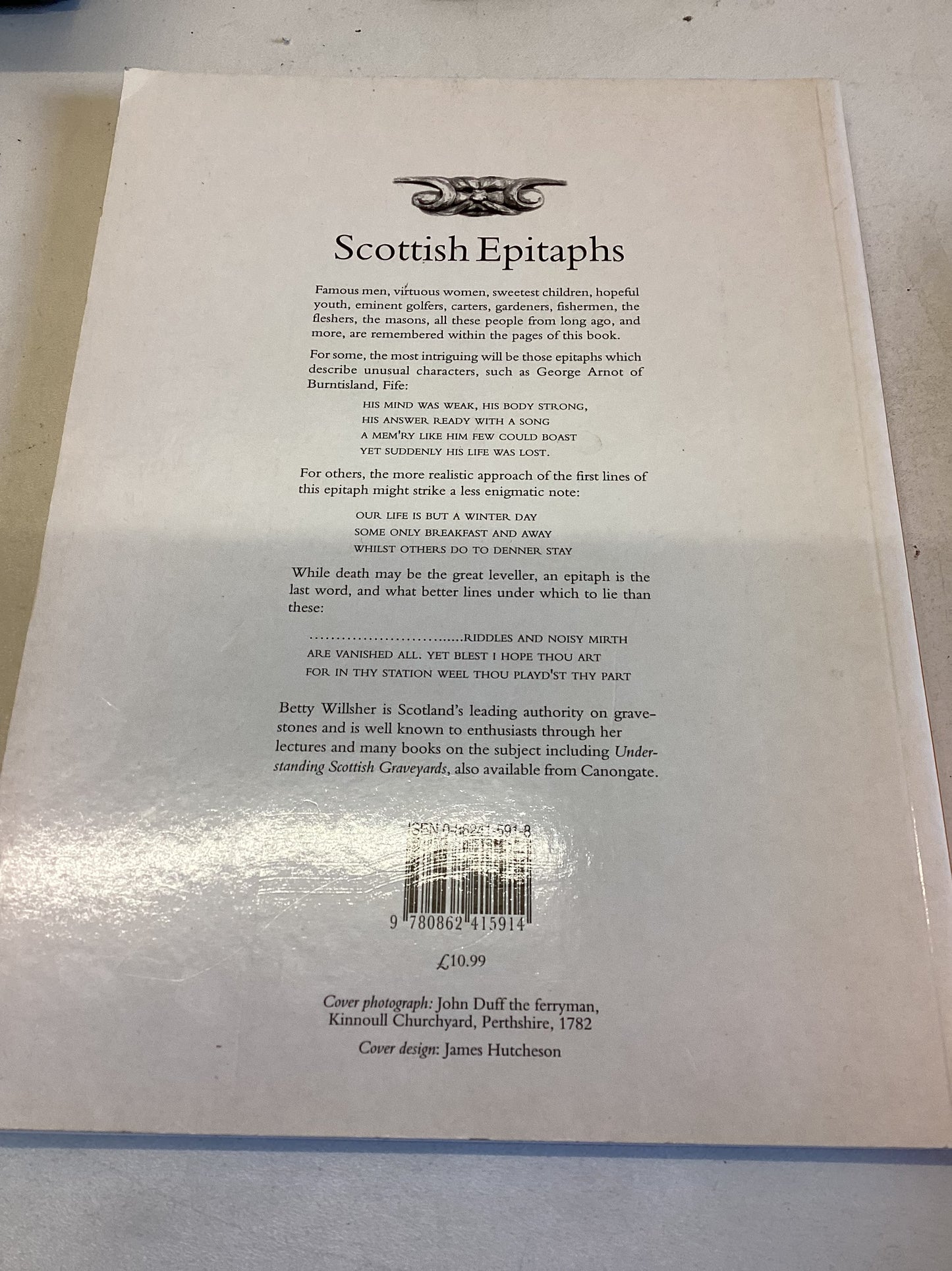 Scottish Epitaphs Epitaphs and Images from Scottish Graveyards Betty Willsher