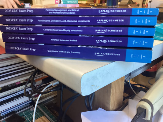 Schweser Notes 2023 CFA Exam Press Level 1 2 3 4 5