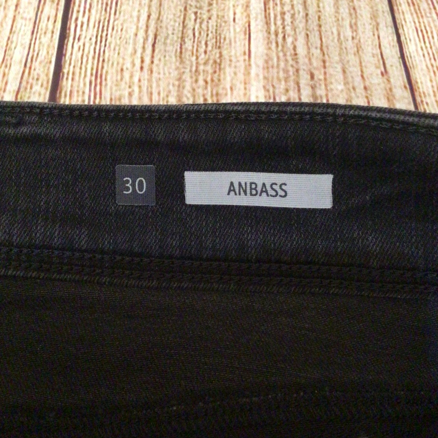 Replay Anbass M914 Black Ripped Jeans Size 30
