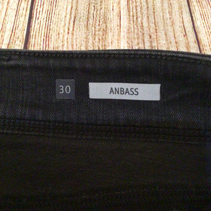Replay Anbass M914 Black Ripped Jeans Size 30