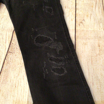 Replay Anbass M914 Black Ripped Jeans Size 30