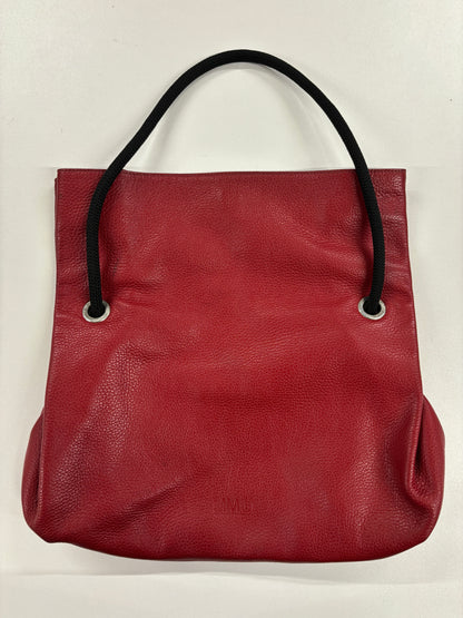 MM6 Margiela Red Leather Rope Handbag