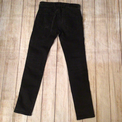 Replay Anbass M914 Black Ripped Jeans Size 30