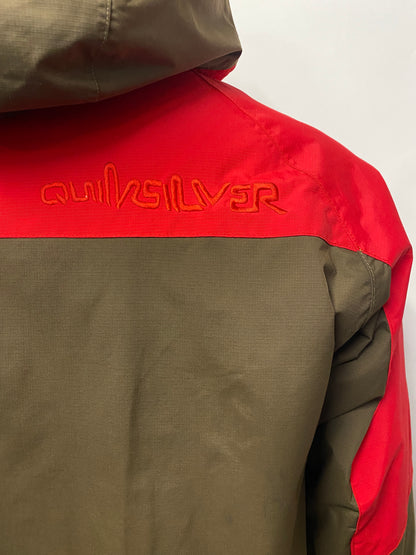 Quiksilver Brown and Red Utility Jacket Medium