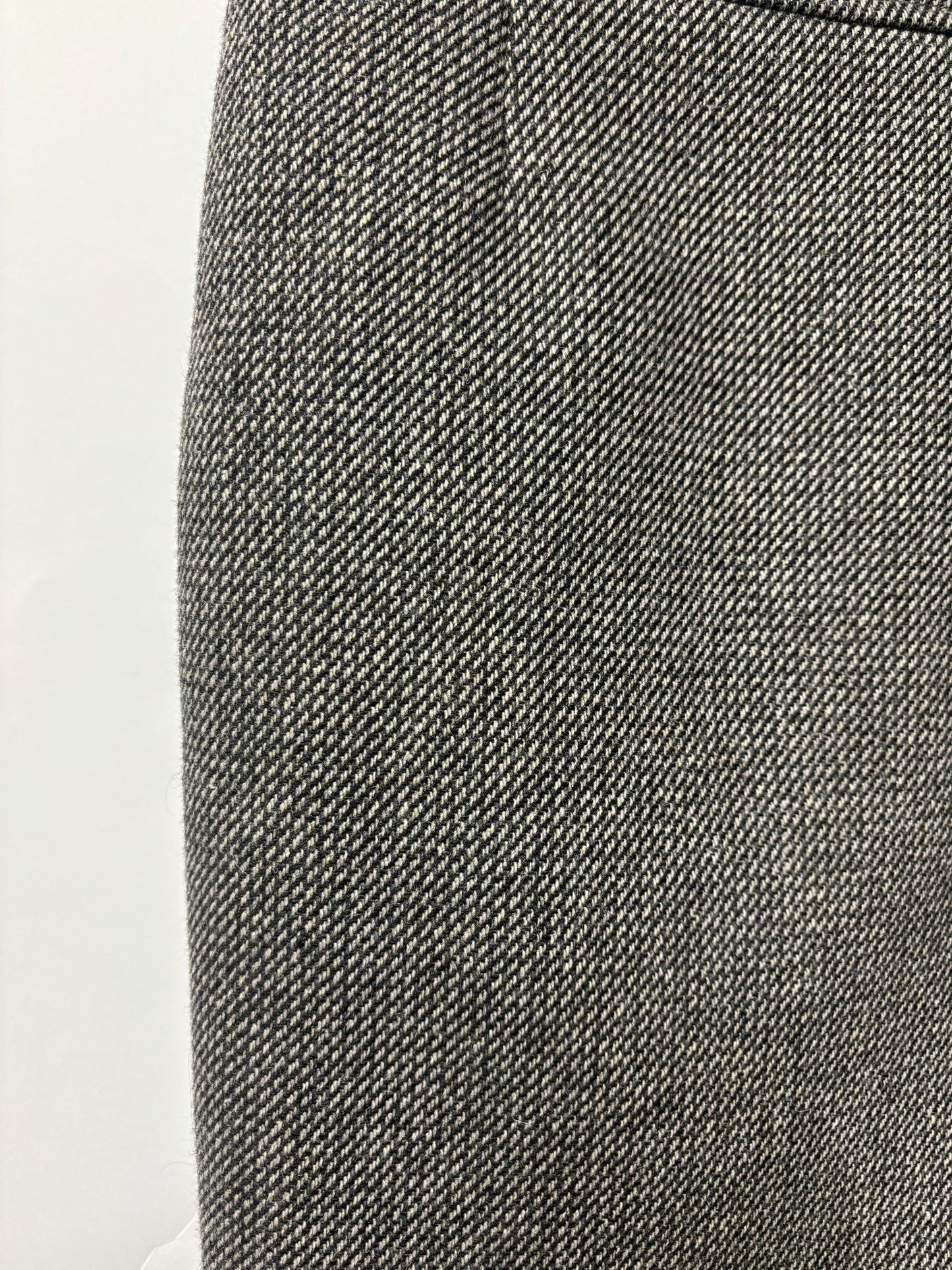 Oui Grey Lambswool Blend Mini Skirt 12