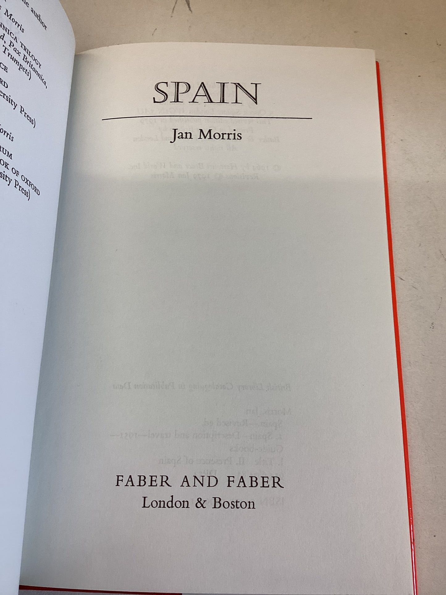 Spain Jan Morris 1st Revised Edition