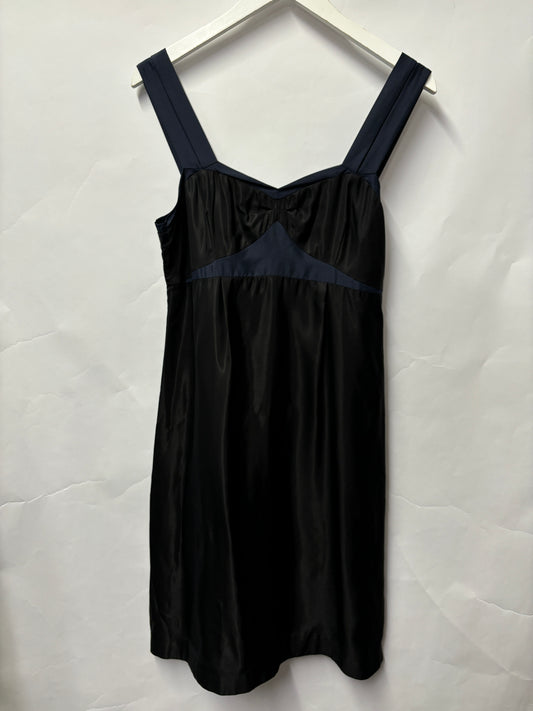 Jigsaw Black and Navy Strappy Mini Dress 12