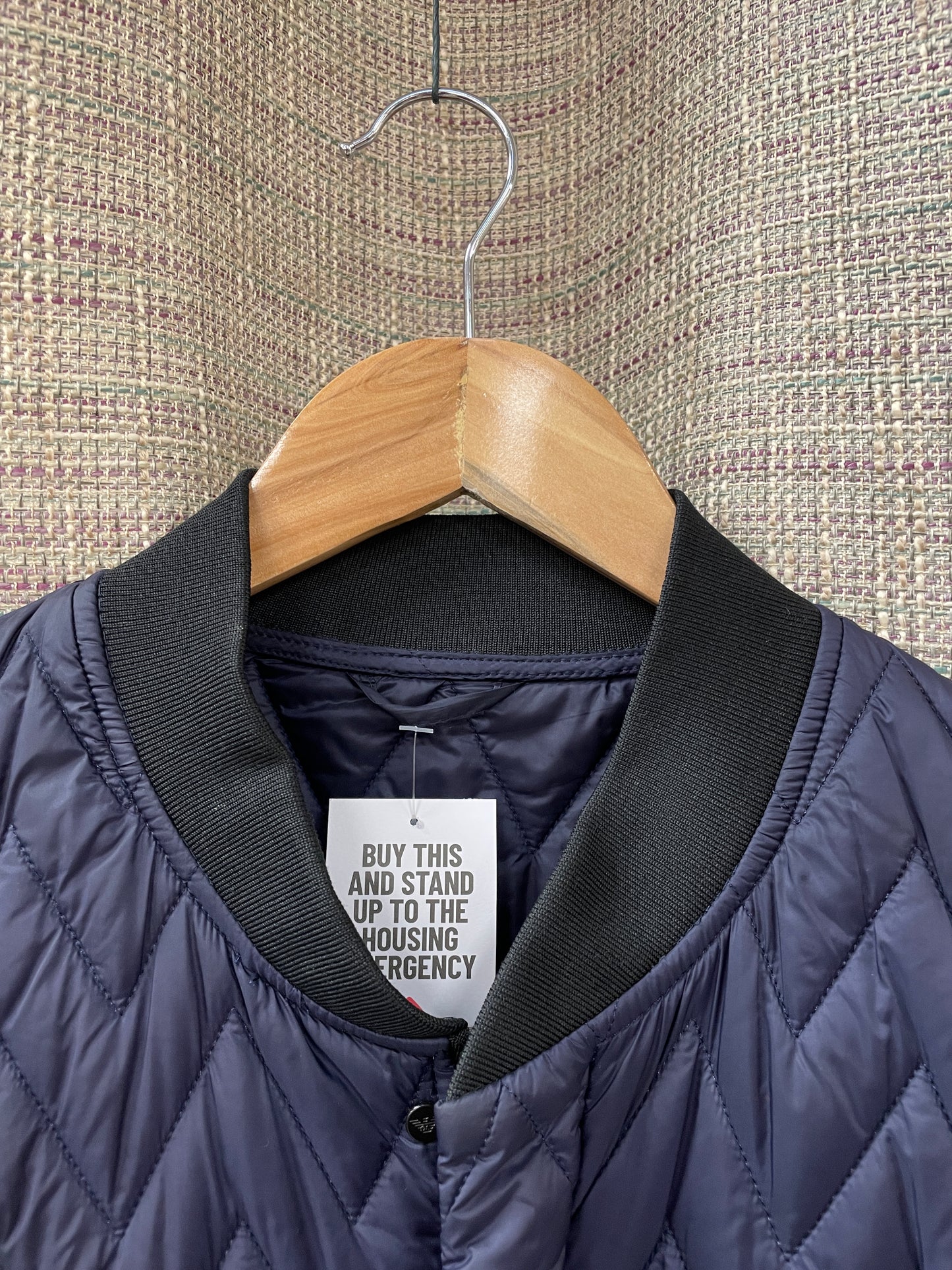 Armani Jeans Navy Lightweight Quilted Jacket Medium