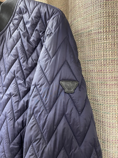 Armani Jeans Navy Lightweight Quilted Jacket Medium